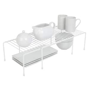 Expandable Storage Kitchen Rack - 16 x 32.5 in. - White