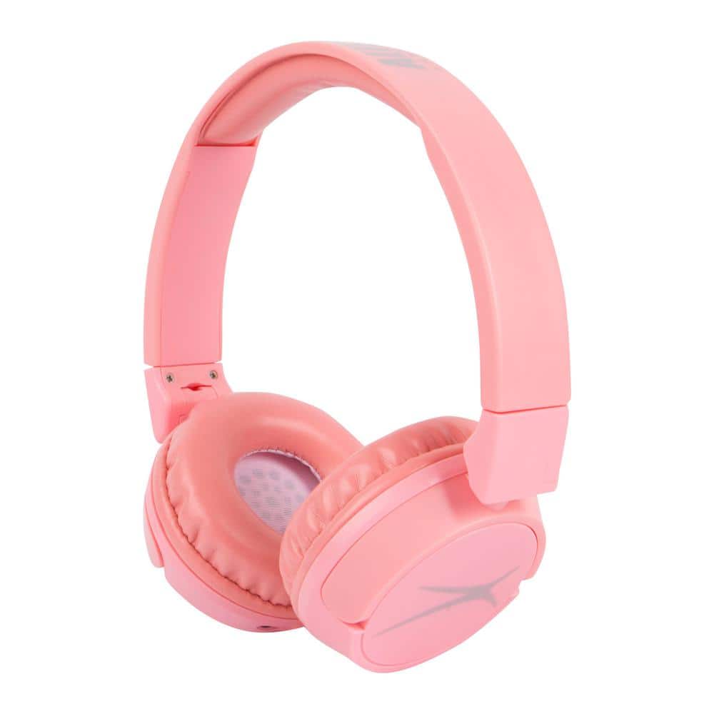 Altec Lansing Bluetooth 2 Kids Safe Headphones - Pink MZX250-PNK The Home Depot