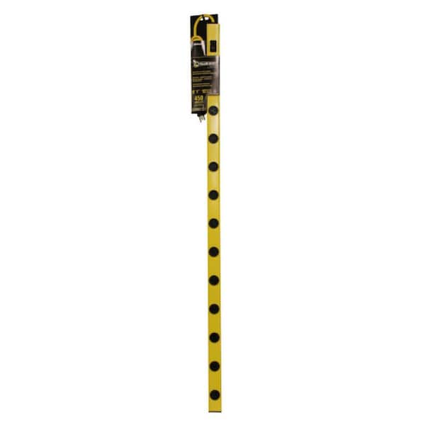12-Outlet 4' Long 510J Metal Surge Strip 6FT Cord