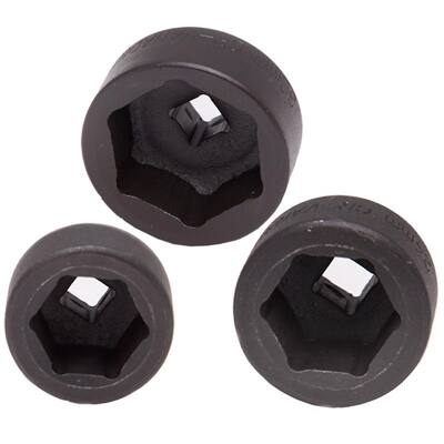 Forged Steel Low Profile Universal Oil Filter Sockets (3-Piece)
