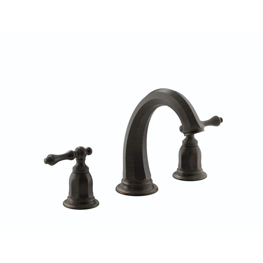 KOHLER Kelston Deck-Mount Bath Faucet Trim in Oil-Rubbed Bronze K ...