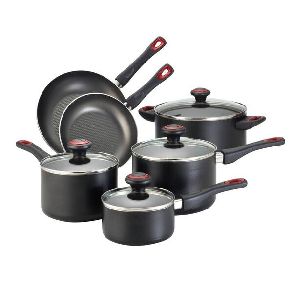 Farberware 10 Piece Cookware Set (Black)-DISCONTINUED