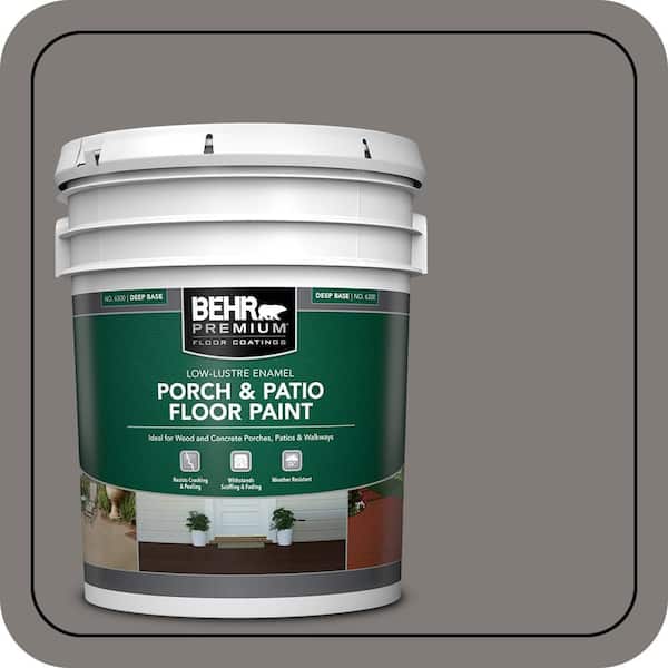 5 gal. #PPU24-21 Greyhound Low-Lustre Enamel Interior/Exterior Porch and Patio Floor Paint
