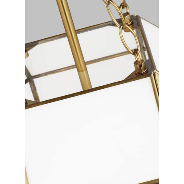 Visual Comfort Studio Collection Morrison Satin Brass Gold 19-Inch Three- Light Pendant 5279453-848