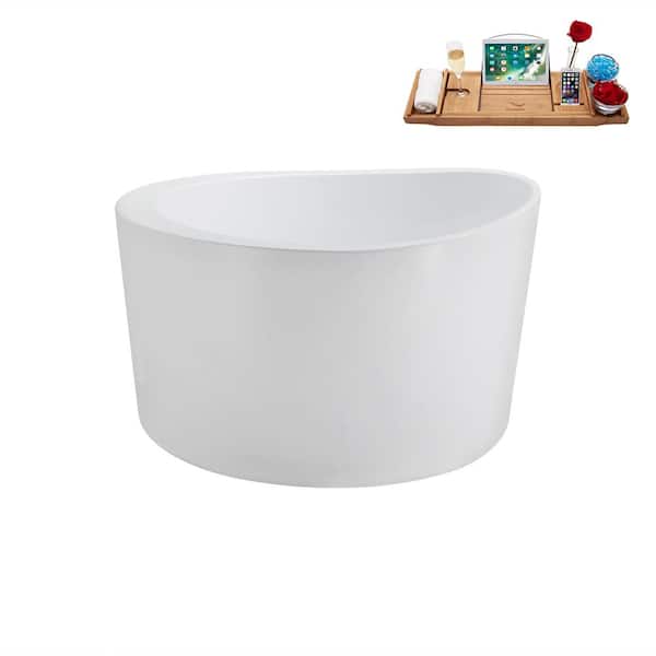 Amelia 69 in. Reversible Drain Freestanding Bathtub in Glossy White Amelia 69 in. Reversible Drain Freestanding Bathtub in Glossy White