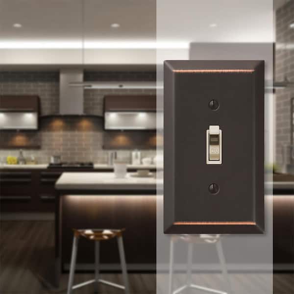 Bronze 1-Gang Toggle Wall Plate (1-Pack)
