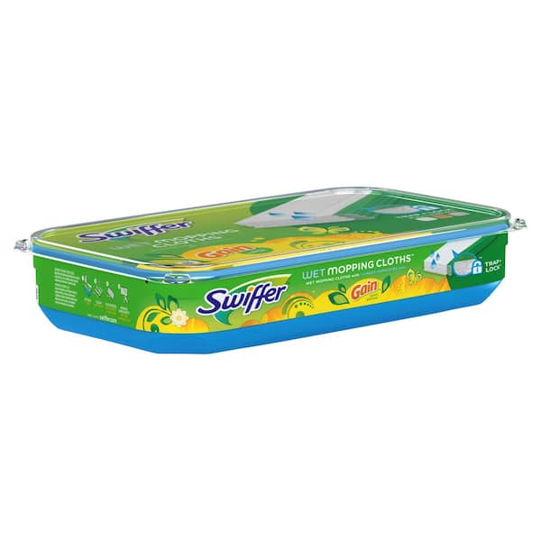 Swiffer Sweeper Wet Cloth Refills with Original Gain Scent (12