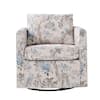 JAYDEN CREATION Benjamin Bird Modern Slipcovered Upholstered Swivel Chair CHMJ0932-BRD