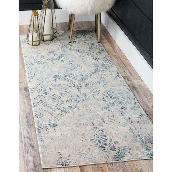 Paris Oak Blue 2' 7 x 6' 0 Runner Rug