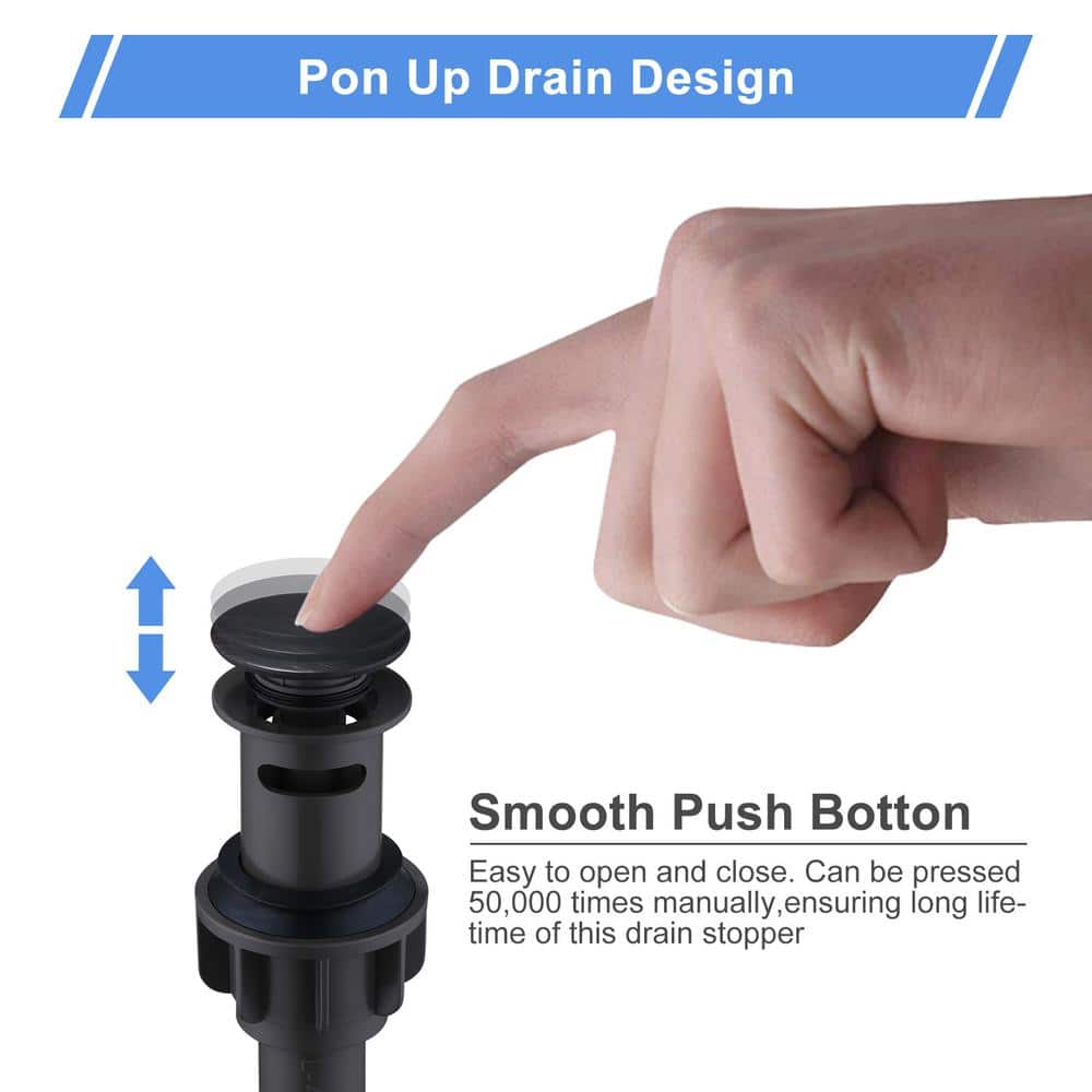 Oil Rubbed Bronze Pop-Up Bathroom Sink Drain Assembly