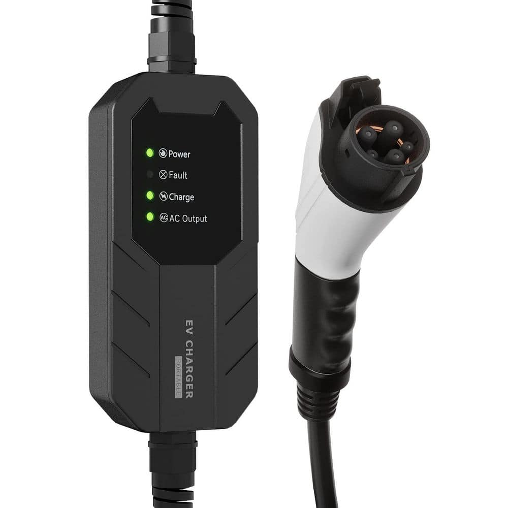 25ft 240-Volt Level 1-2 Portable EV Charger NEMA 6-20 Plug with 5-15 Adapter SAE J1772 Compatible Safe Fast Charge price history on PriceWatchPro