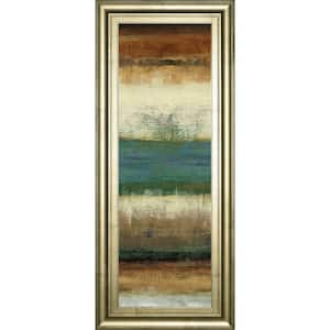 "Sky" By Allison Pearce Framed Print Abstract Wall Art 42 in. x 18 in.