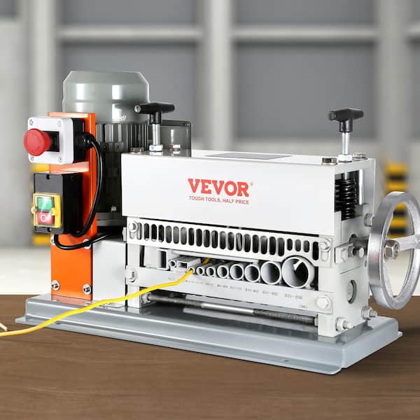 Automatic Wire Stripping Machine 0.06in. to 1.42in. Electric Cable Stripper Peeler 370W 11 Channels for Copper Recycling