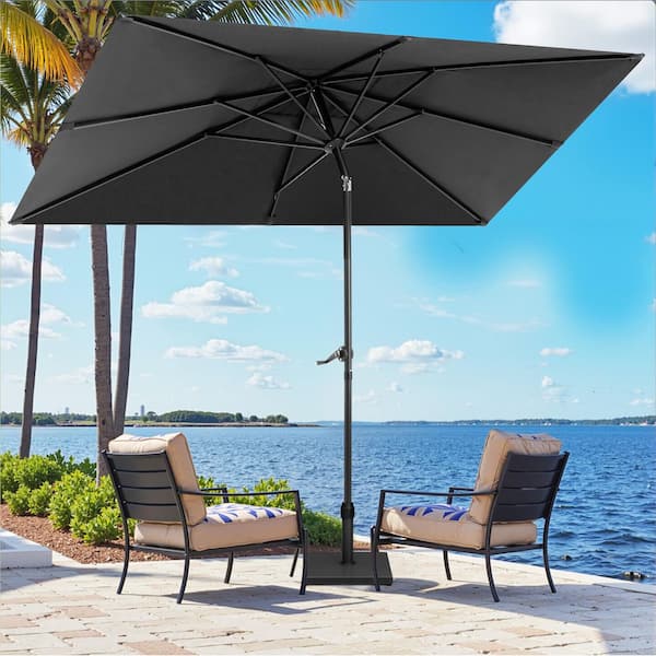 5 foot patio umbrella Giantex ft Square Umbrella, Outdoor Table w/ 4 Sturdy Ribs, Solid Steel Pole, Quick-Release Push Button, Weatherproof Canopy, Ideal for Poolside, Market, Backyard : Patio, Lawn & Garden or poolside A portable patio umbrella thats