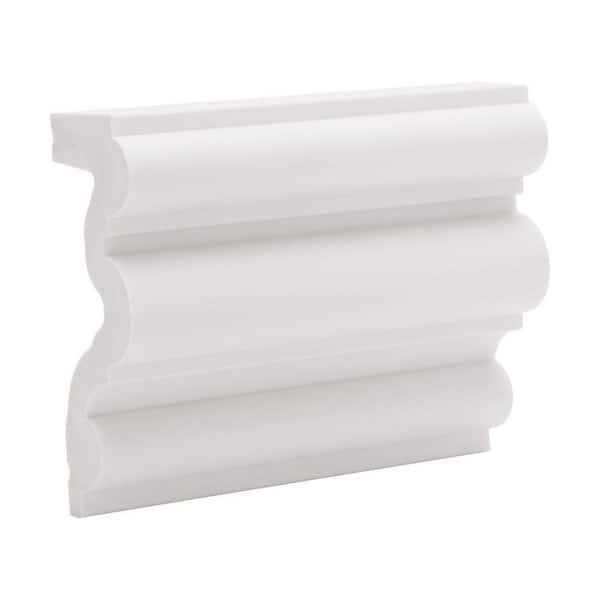 ORAC DECOR 1-3/8 in. D x 3-1/4 in. W x 4 in. L. Primed White Plain Polyurethane Panel Moulding Sample