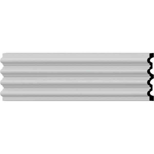 SAMPLE - 7-7/8 in. W x 12 in. x 1-1/8 in. Urethane Fluted Casing
