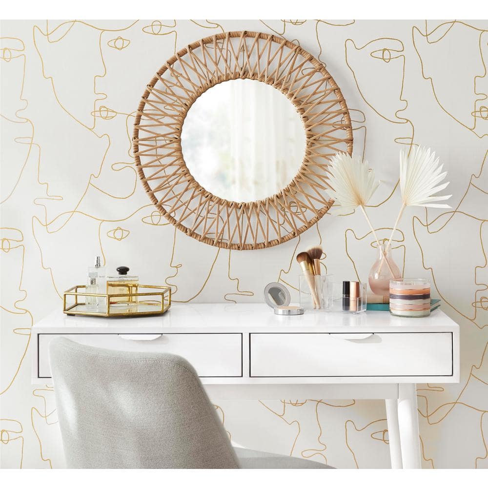 Gold Premium Peel and Stick Vinyl Wallpaper Roll