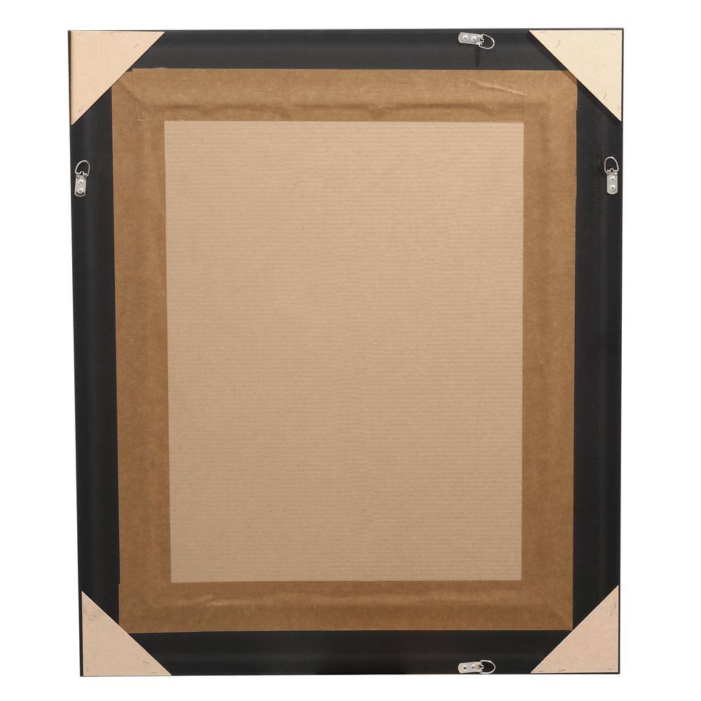 Elegant Distressed Bronze Rectangular Beveled Wall Mirror - 30.5 x 36 in