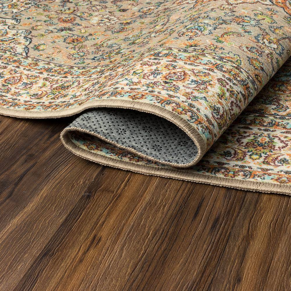 Kenya Beige 5' x 7' Flat Woven Synthetic Rug