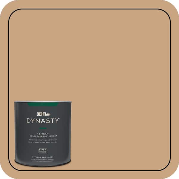 BEHR DYNASTY 1 qt. #S260-4 Pelican Tan Semi-Gloss Enamel Exterior Stain-Blocking Paint & Primer