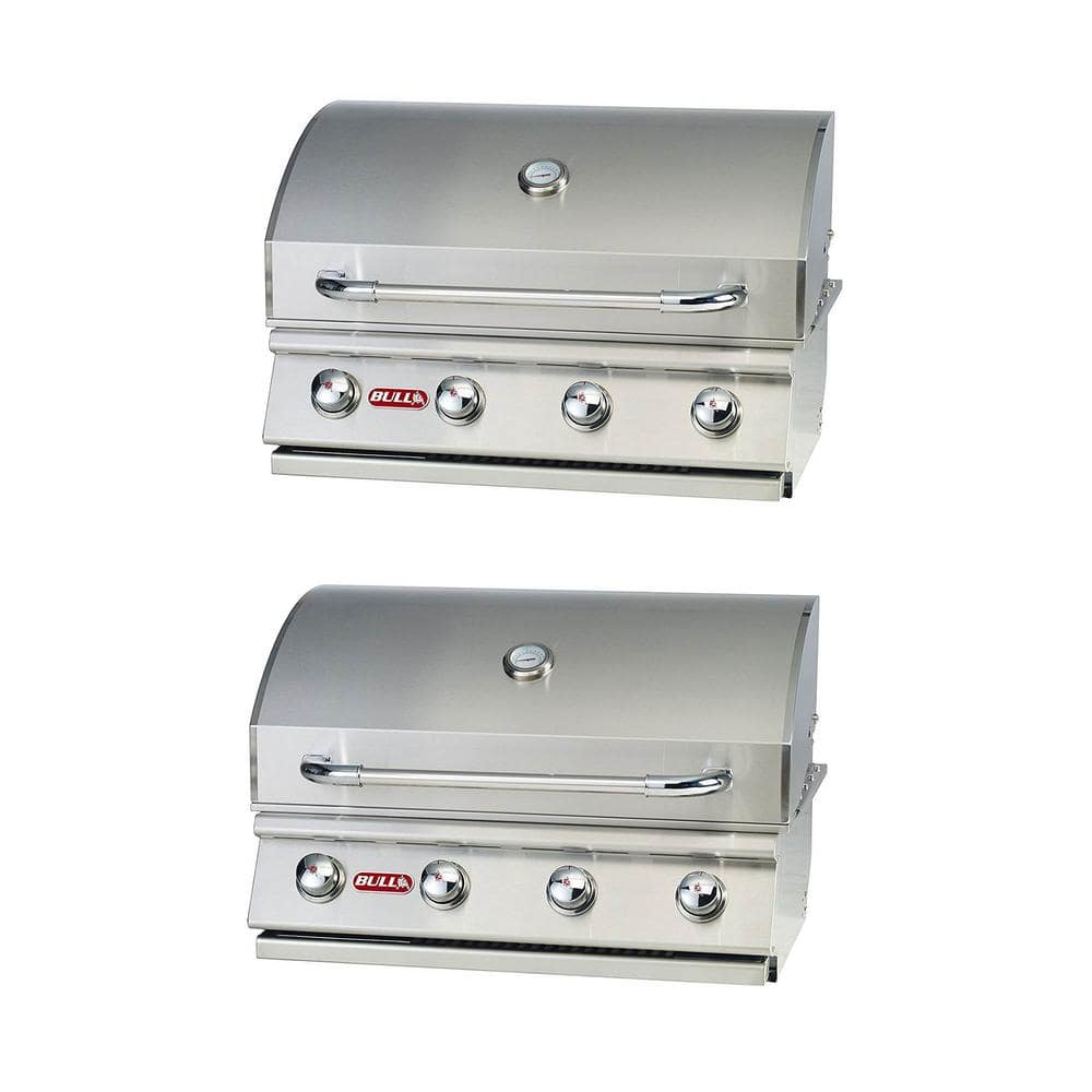 Liquid Propane Outlaw Drop-In Steel Grill Head Grill and Fire Pit in Stainl