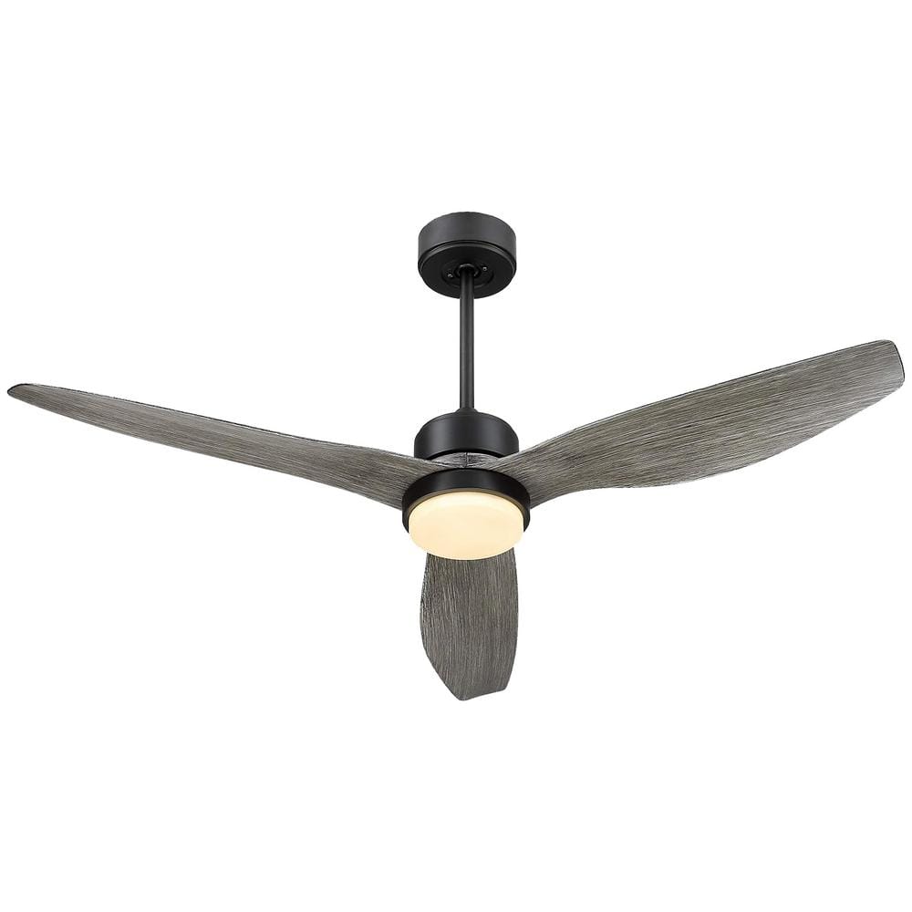 Tidoin In Adjustable Height Metal Indoor Gray Smart Ceiling Fan