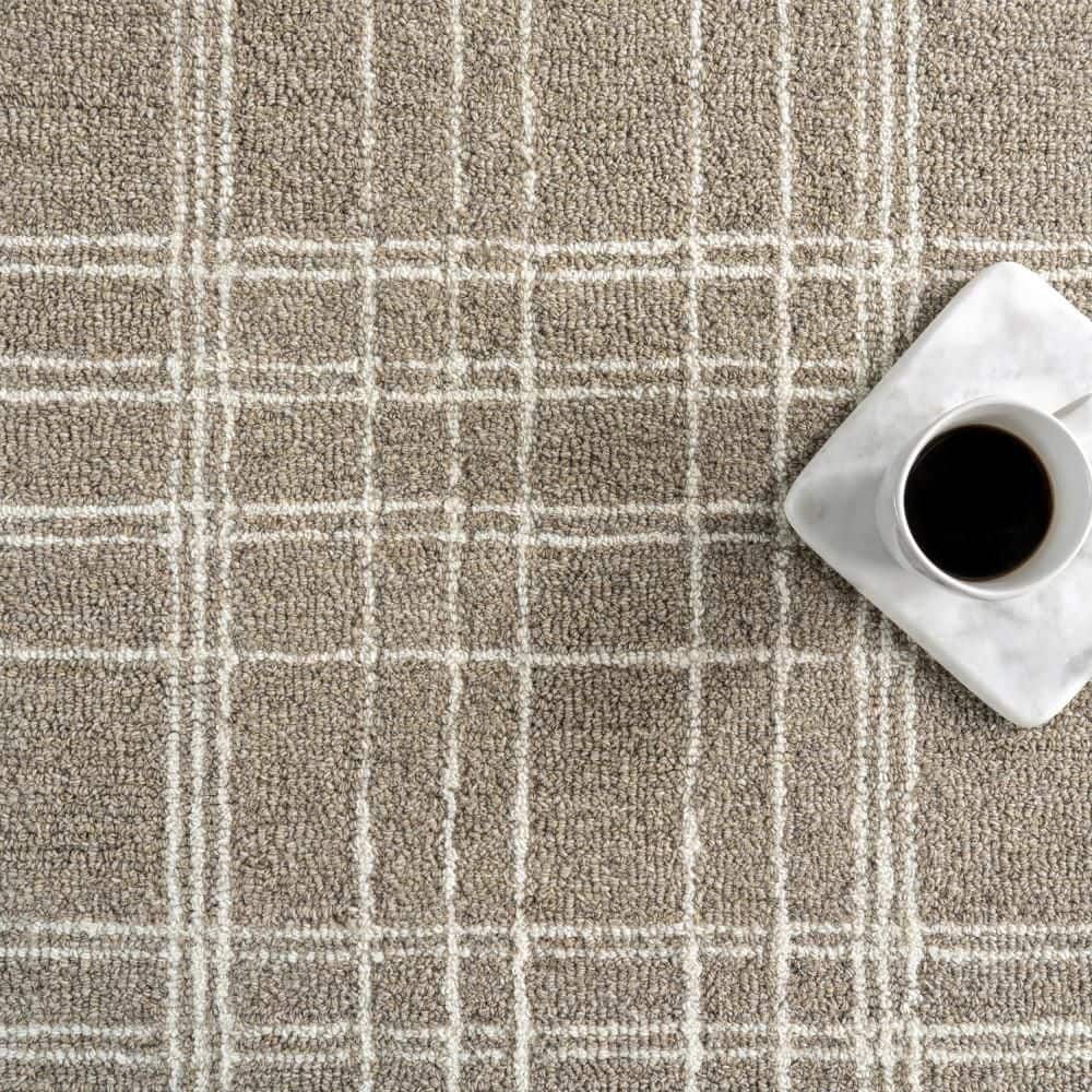 Valery Plaid Sand 9 ft. x 12 ft. Indoor Area Rug - thumbnail 5