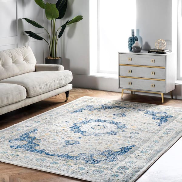 Verona Vintage Persian Blue 5 ft. x 8 ft. Area Rug