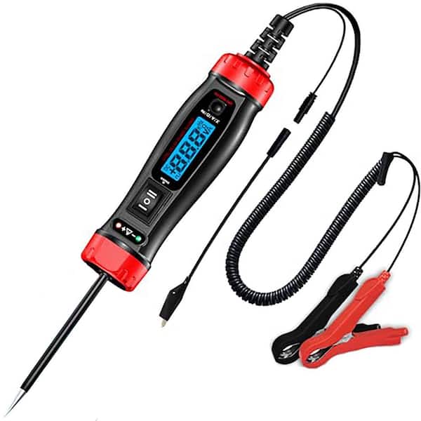 Upgrade Power Circuit Probe Tester 5-75 Volt 0.1-10 Amp DC Digital Automotive LCD Test Light with Illumination