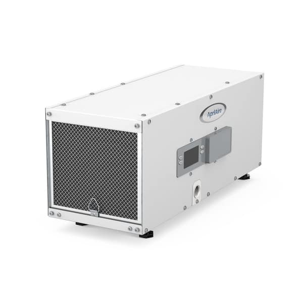 Compact 50 pt. 1,600 sq. ft. Bucketless Dehumidifier in. Gray for Crawl Spaces, Attics, Garages, Basements