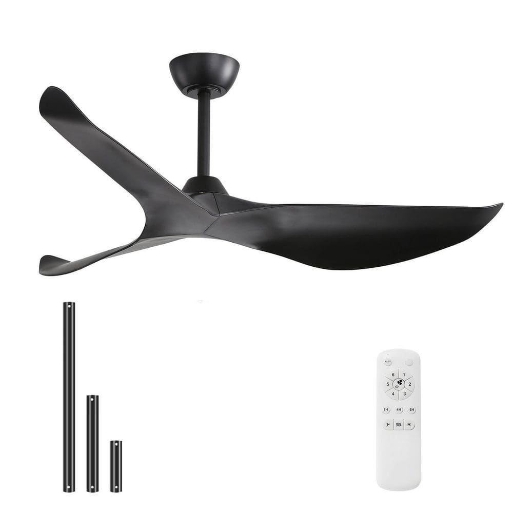 38 in. Indoor/Outdoor Black Ceiling Fan with Remote Control and Reversible Motor price history on PriceWatchPro