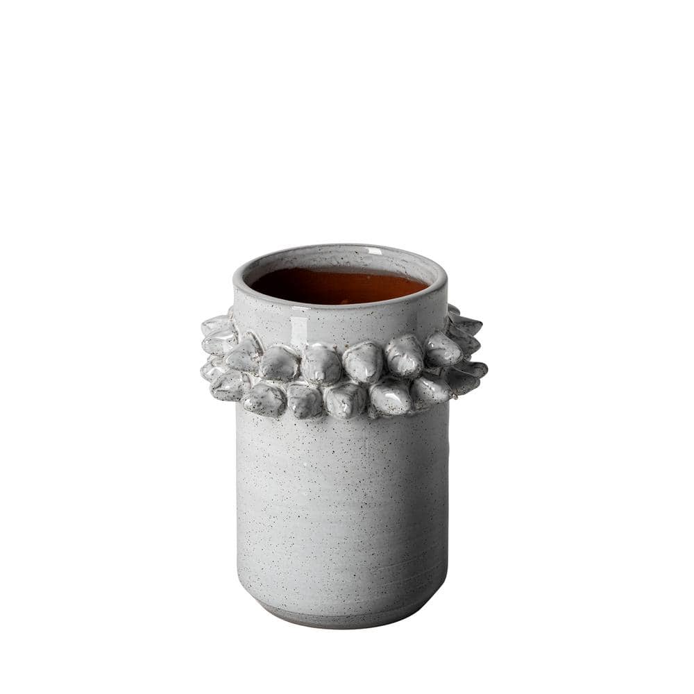 Gray Speckled Ceramic Decorative Table Vase