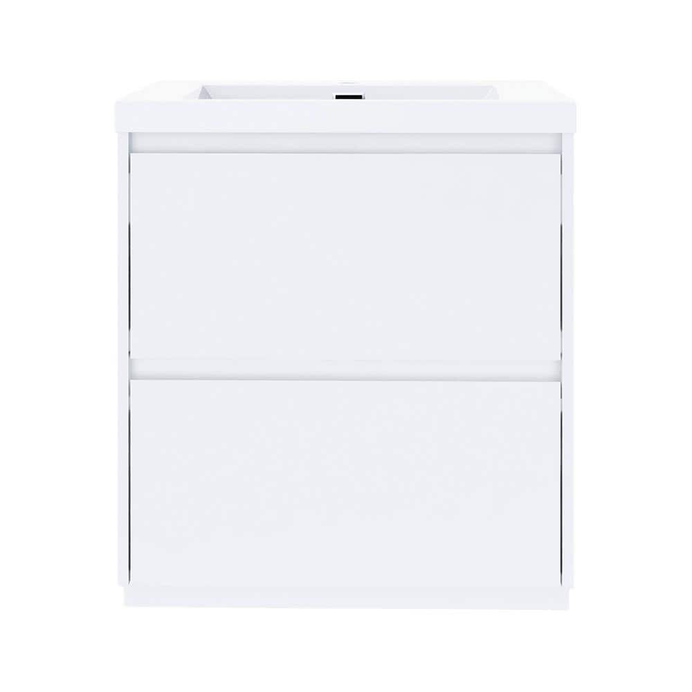 29.53 in. W x 19.69 in. D x 33.46 in. H Freestanding Bath Vanity in White with White Resin Top price history on PriceWatchPro