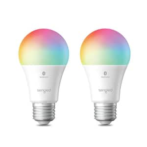60-Watt=8.7-Watt, A19 Color Changing Dimmable Smart LED Light Bulbs E26 Base Compatible with Alexa/Bluetooth - (2-Pack)