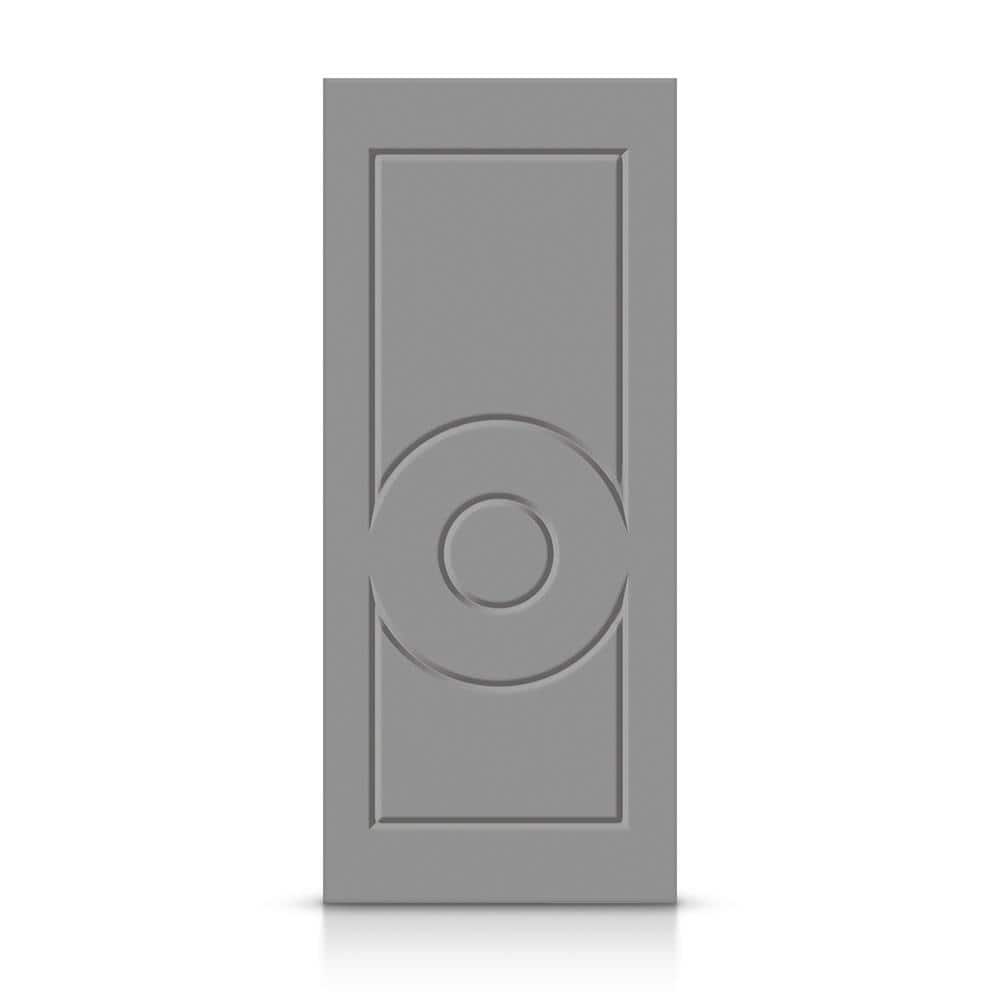 Reviews for CALHOME 42 in. x 80 in. Hollow Core Light Gray Stained