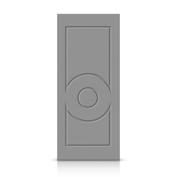 CALHOME 42 in. x 80 in. Hollow Core Light Gray Painted Composite MDF Interior Door Slab