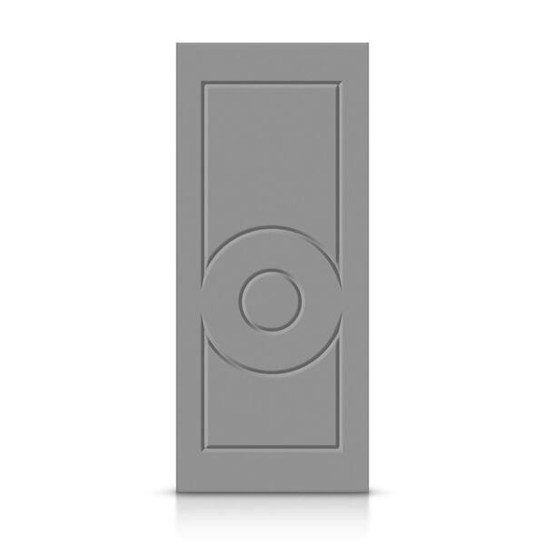CALHOME 42 in. x 84 in. Hollow Core Light Gray Painted Composite MDF Interior Door Slab