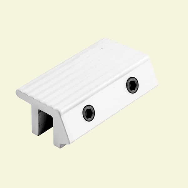 Prime-Line 1/4 in. x 2 in. Diecast Construction White-Painted Sliding Door and Window Lock with Allen Drive Fasteners