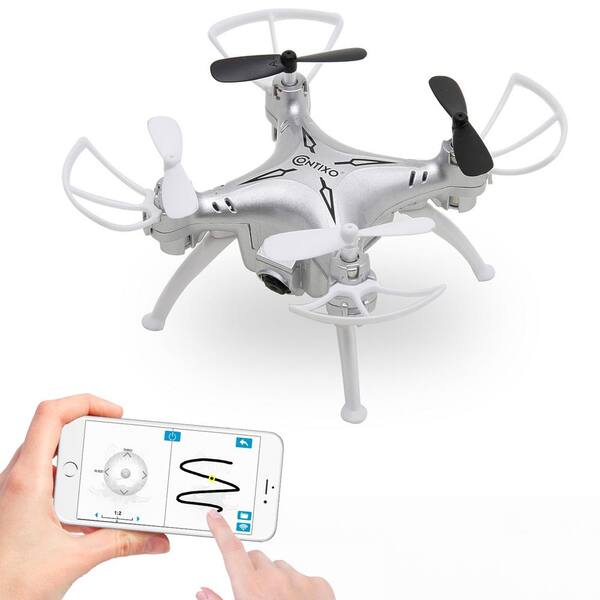 CONTIXO F3 RC Quadcopter Drone Track-Controlled Mini-Drone (Silver)