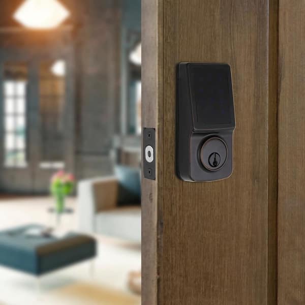 Aged Bronze Single Cylinder Electronic Touchscreen Deadbolt
