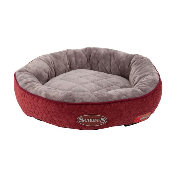 Scruffs Thermal Burgundy Polyester Ring Cat Bed