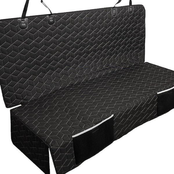 Waterproof Heavy-Duty Truck Back Seat Pet Cover, Scratch-Proof and Nonslip, Fits Mid-Size Pickups