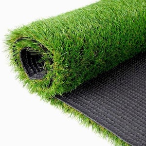 Premium Deluxe 4 ft. x 15 ft. Green Artificial Grass Turf