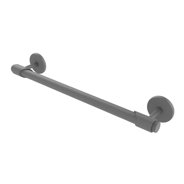 Allied Brass Tribecca Collection 30 in. Wall Mounted Single Towel Bar in Matte Gray