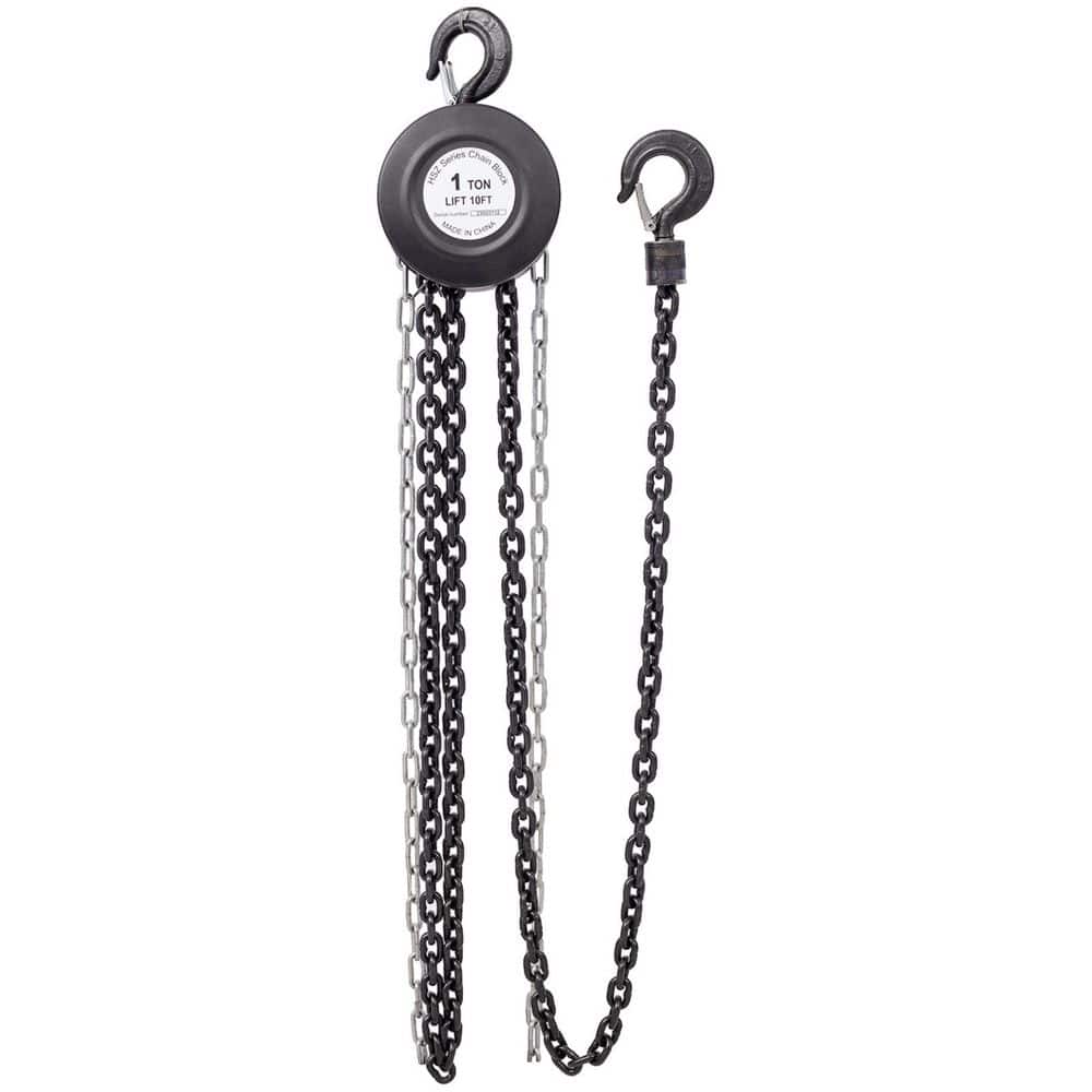 Black 10 ft. Steel Chain Hoist with 2-Heavy Duty Hooks, 2200 lbs. Capacity price history on PriceWatchPro