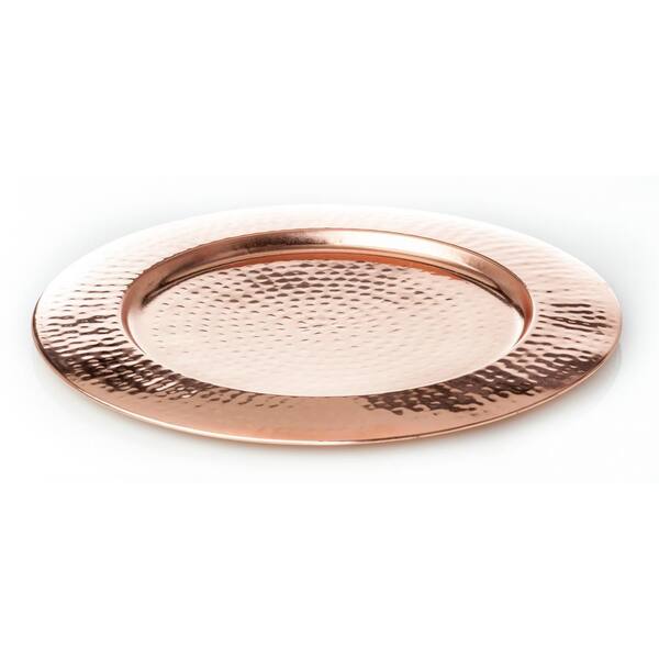 Abigails Element Collection Hammered Copper Charger Set