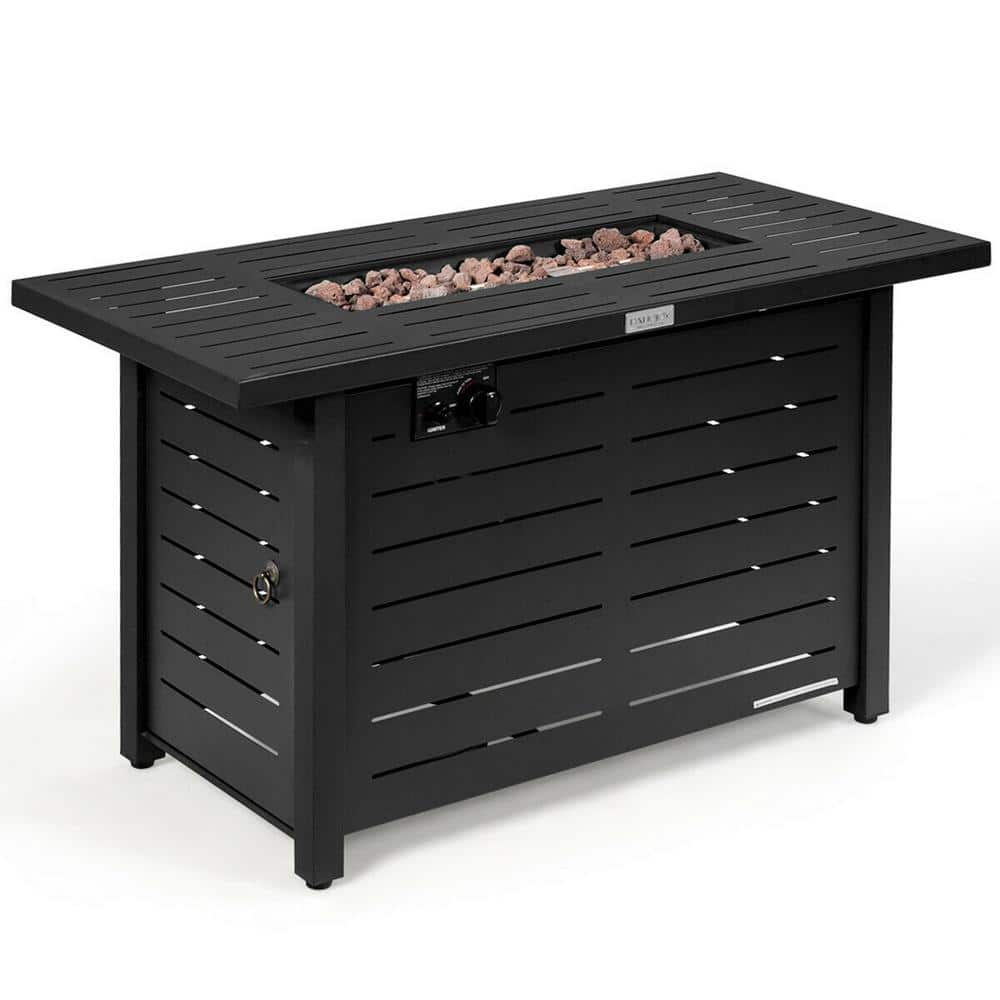 gymax fire pit table