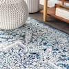 JONATHAN Y Modern Persian Vintage Medallion Navy /Light Gray 5 ft. x 8 ft. Area Rug MDP100B-5