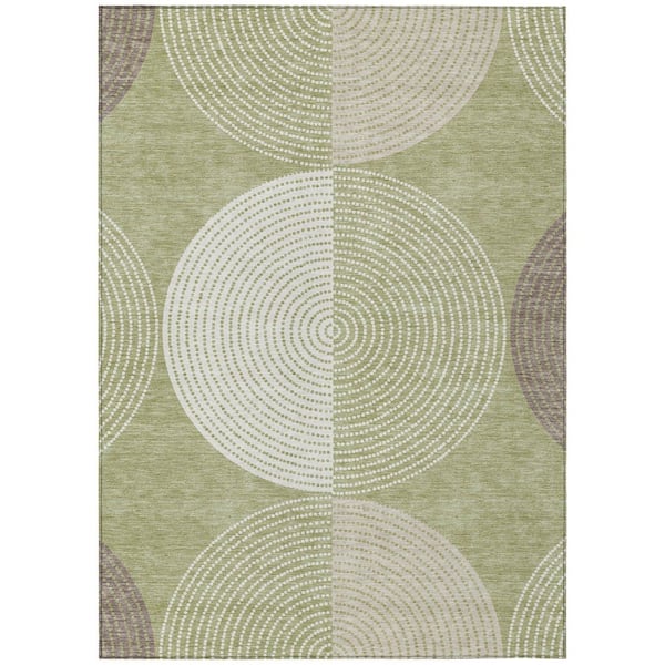 Addison Rugs Chantille Machine Washable Indoor/Outdoor Abstract ACN2281 Aloe 10 ft. x 14 ft. Area Rug
