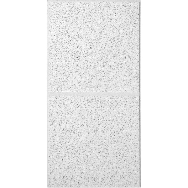 2 ft. x 4 ft. Radar Illusion Two/24 White Shadowline Tapered Edge Lay-In Ceiling Tile, case of 6 (48 sq. ft. )